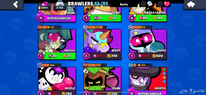 حساب براول ستارز 24 الف كاس 4