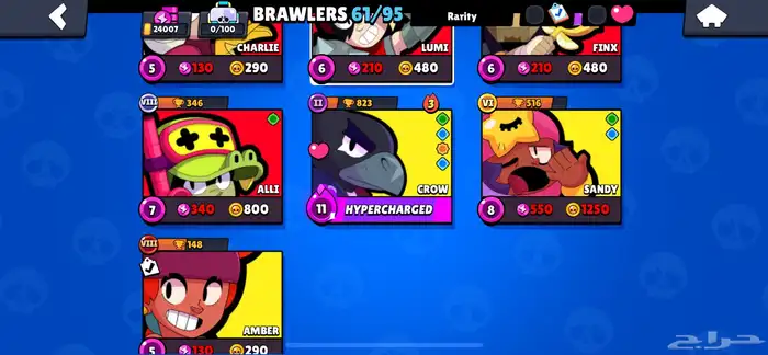 حساب براول ستارز 24 الف كاس 3