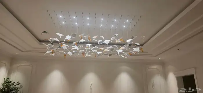 كهربائي تركيب ثريات افياش لمبات خارجيات لتواصل  ابو 3