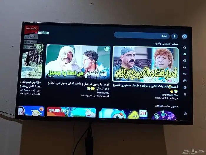 شاشه امبكس 40بوصه مع شاومي يشتغل بالنت 0