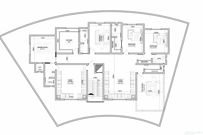 مهندس معماري تصميم محترف واجهات 3D ومخططات 1