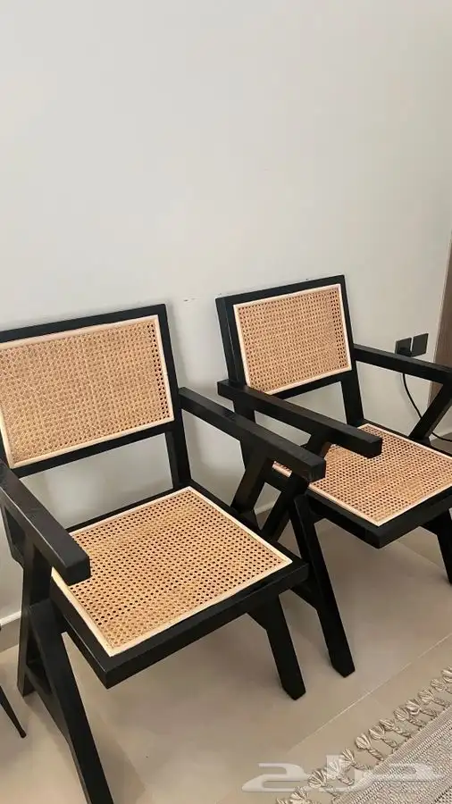 كراسي خشب _ راتان 2