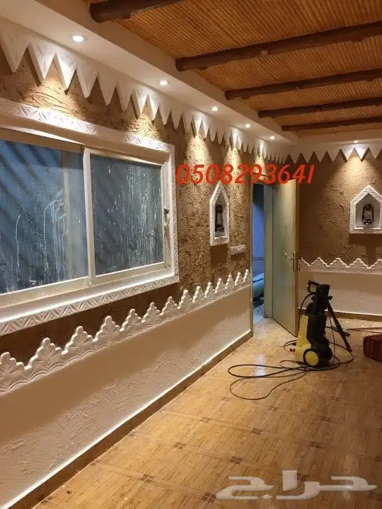 _مجالس_ شعبية _مشبات_ طين _طبيعي _ 16