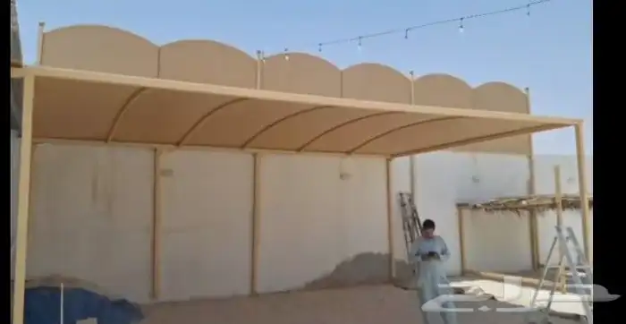 سندويش بنل مظلات وسواتر جلسات خارجيه قرميد هناجر 9