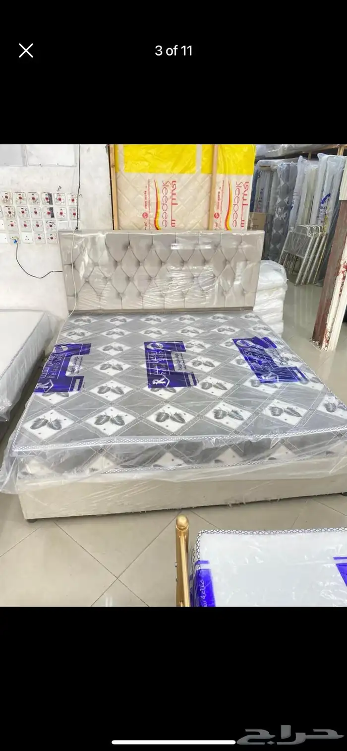 غرفة نوم كاملة  أثاث منزلي  سرير ودولاب وبطانيات 5
