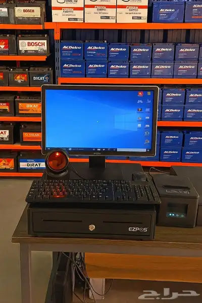 جهاز كاشير متكامل لمحلات بطاريات السيارات 0