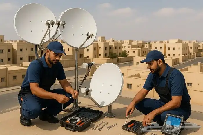 تركيب صحن الدش والرسيفر ببريده 0