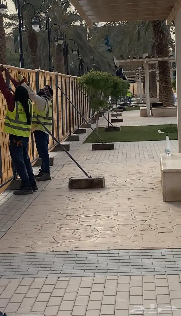 حواجز تنظيمية تنظيم الحشود والصفوف افنتات اسوار شبوك صبات 2