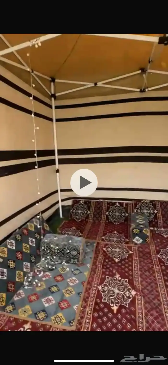 خيام شتويه شبه جديده بدون شقوق مع اغرضها كامله مراكي وفرشات 2