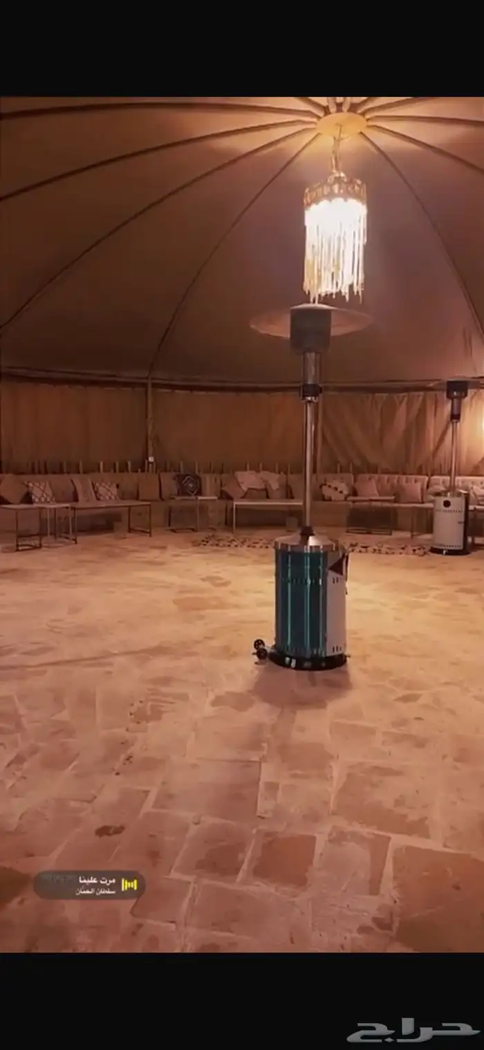 مخيم متكامل كرفان مساحتها 60 الف مسورة ماكينة 13