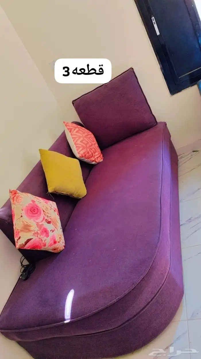 (4قطع كنب ازرق و2قطع كنب وردي ب300) 2