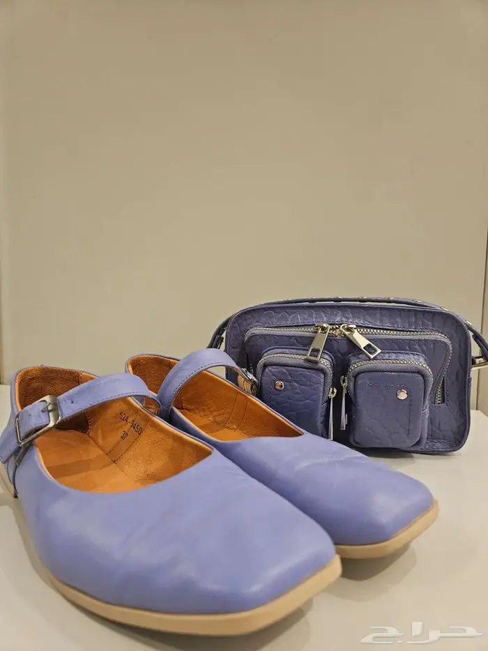 شنطه وحذاء جلد طبيعي 0