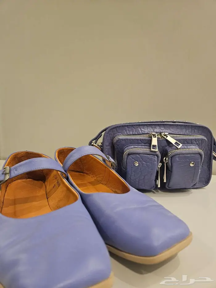 شنطه وحذاء جلد طبيعي 2