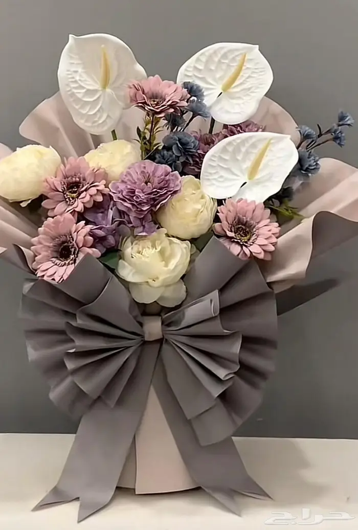 دمية دبدوب حجم كبير   باقة ورد 1