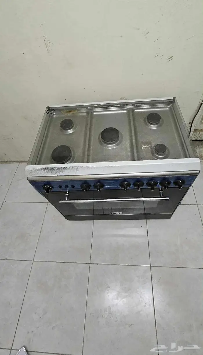 فرن غاز وكهرباء 5 عيون شغال علي الشرط 1