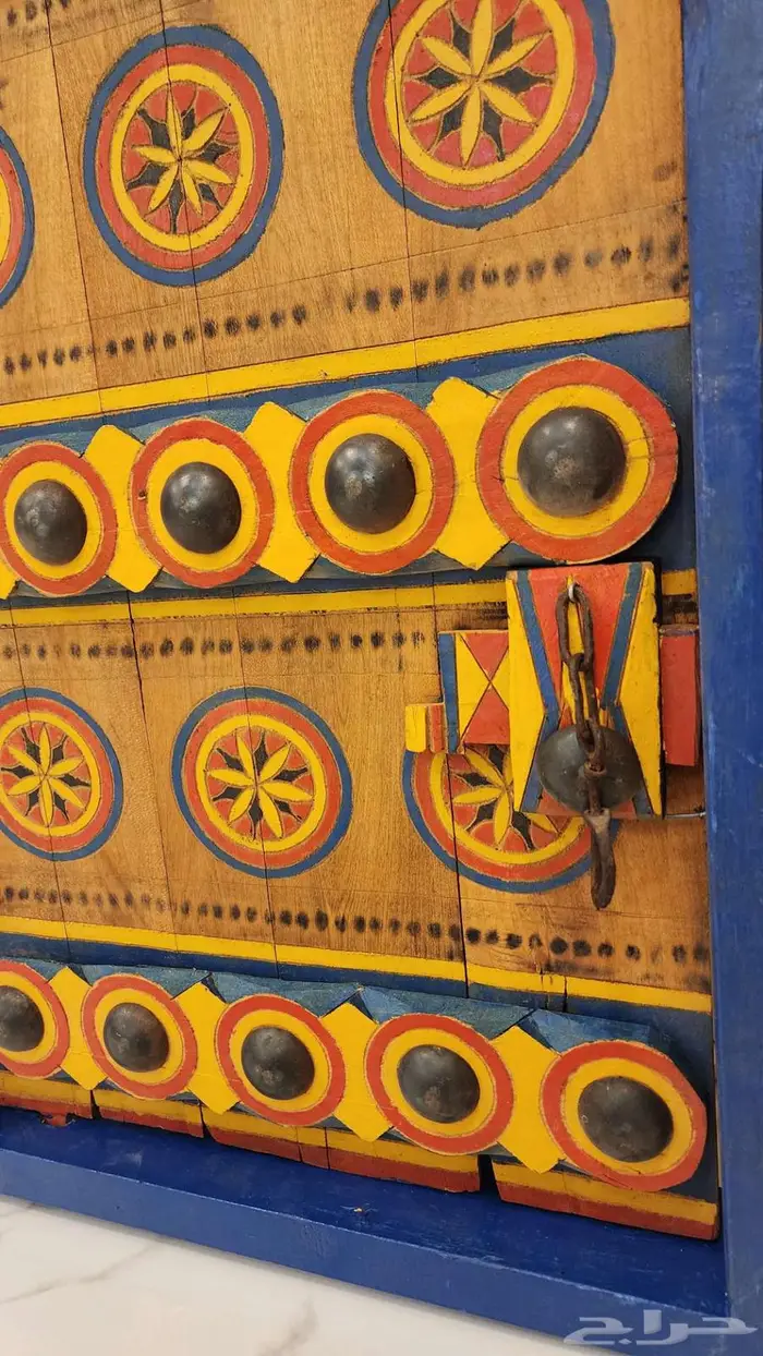 نموذج باب تراثي شغل يد لتزيين المجالس والديوانيات 7