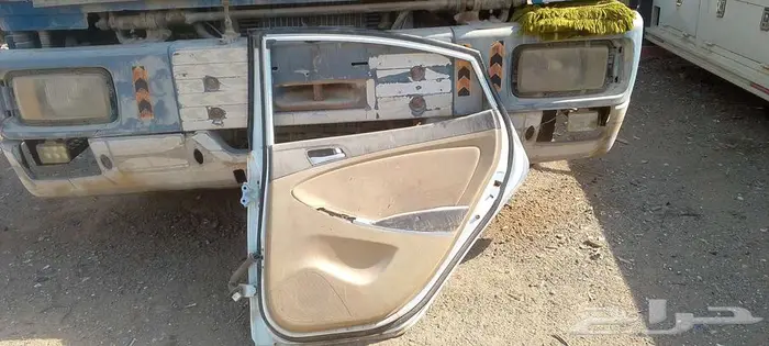 البيع ابواب اكسنت 2014 ابيض بلد 7