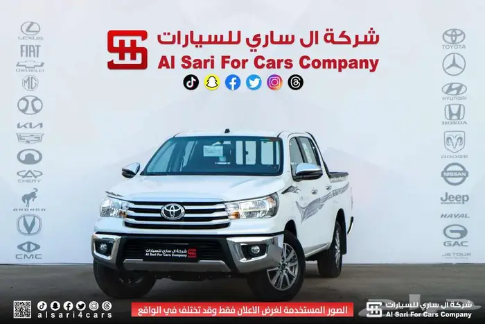 تويوتا هايلوكس GLX2 2025 اقساط بنوك وشركات 4