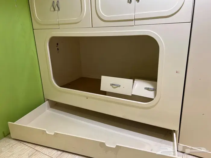 سرير نفر و نص مع سرير اضافي و تخزين 1