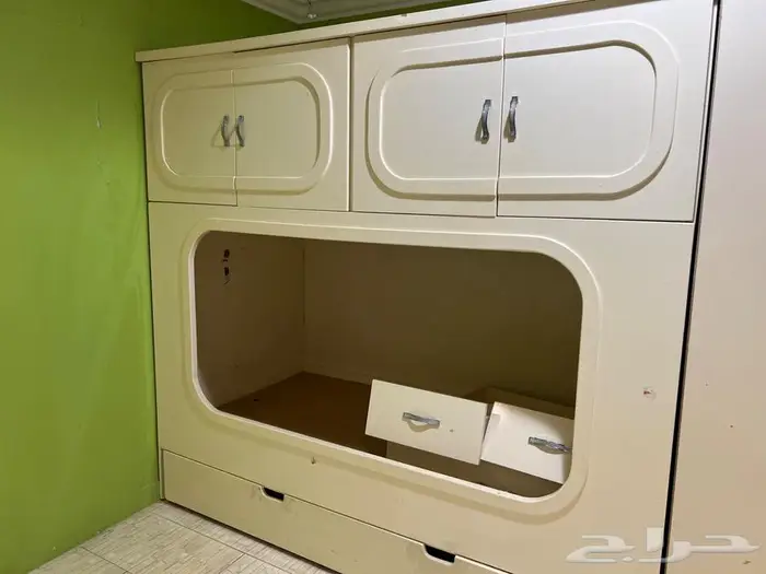 سرير نفر و نص مع سرير اضافي و تخزين 0