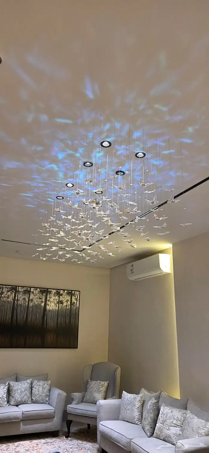 كهربائي تركيب ثريات افياش لمبات خارجيات لتواصل  ابو 7