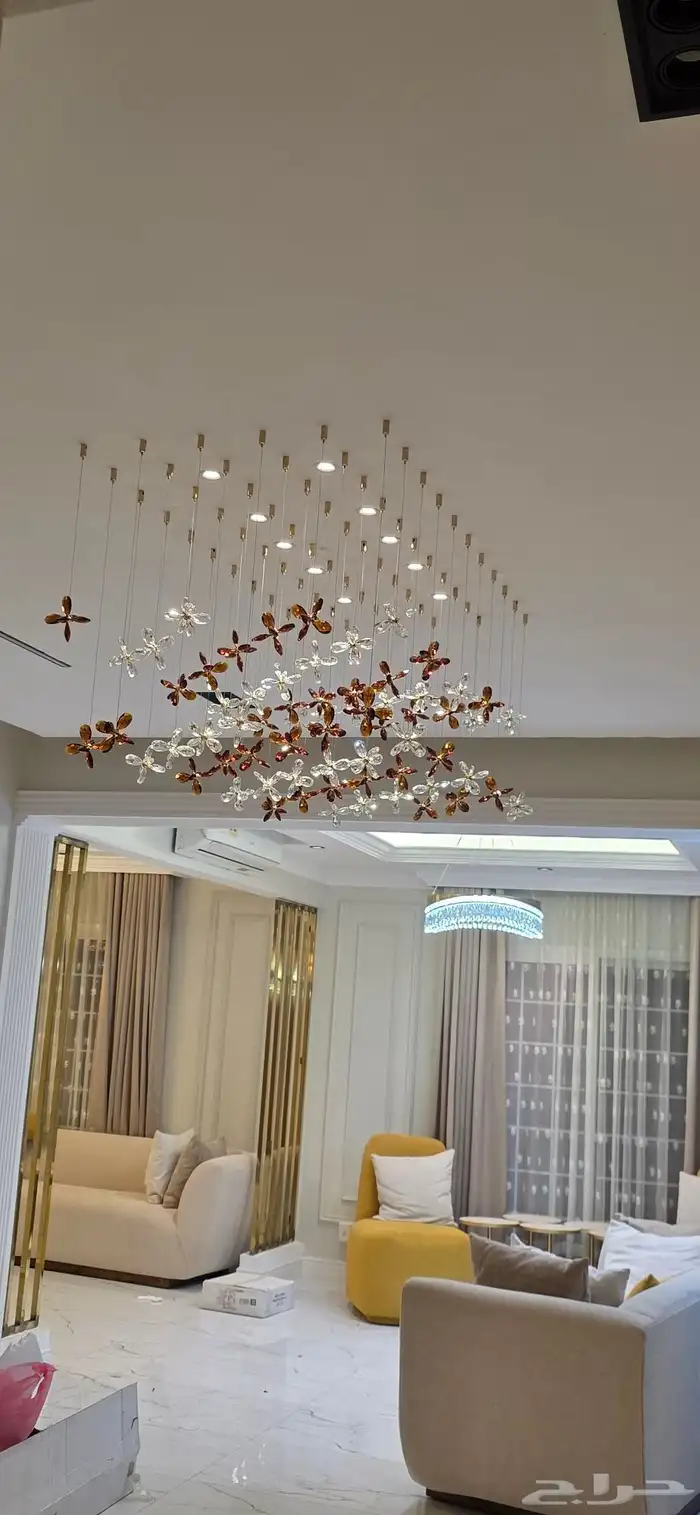 كهربائي تركيب ثريات افياش لمبات خارجيات لتواصل  ابو 9