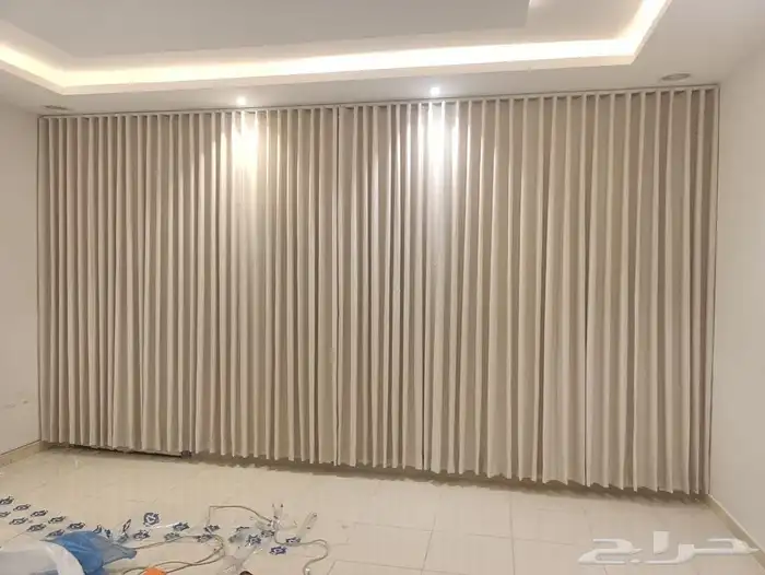 ستائر ويفي ستاير ستاره تفصيل ستائر ويفي بلاك اوت لينن مخمل 4