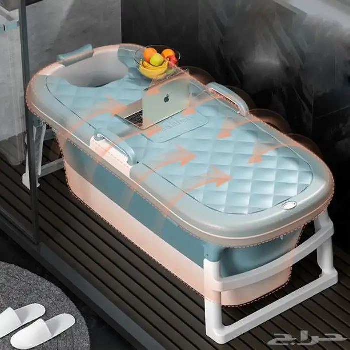 وقت الاسترخاء صار أذكى من قبل  بانيو استحمام متنقل بلونين 1