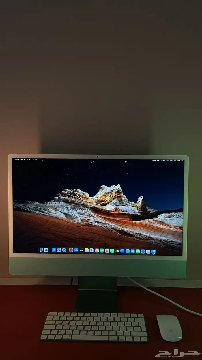 ابل كمبيوتر مكتبي iMac قيقا 512 معالج m3 تحت الضمان 0