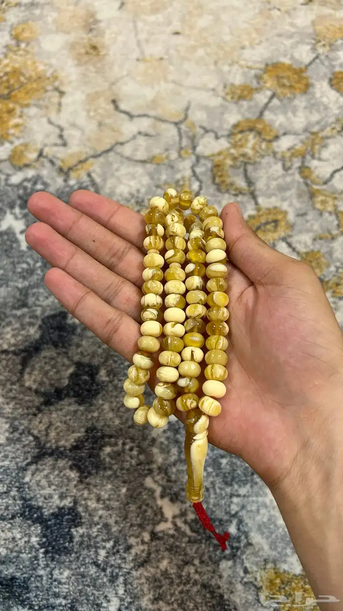 سبحة مستكة أصلية   66 خرزة   قصة ذروية   كركوشة كويتية 1