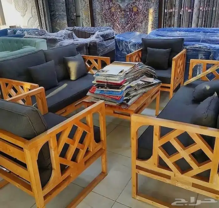 جلسات تراثيه خشبيه وحديد وأطقم الشتاء 2