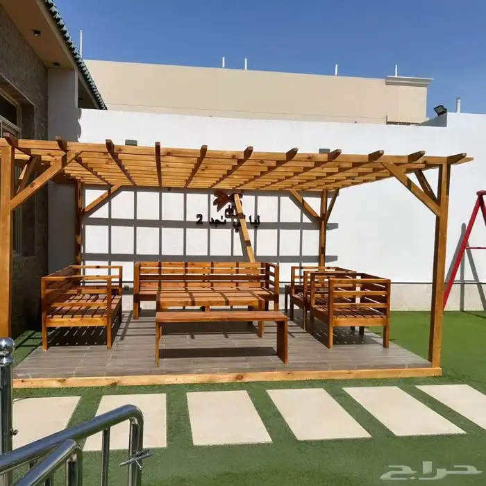 تم تنفيد أخر أعمالنا تفصيل مظله و كراسي و طاوله و بأر كلاسي 10