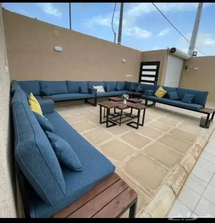 لتفصيل جلسات خارجية حديد خشب 4