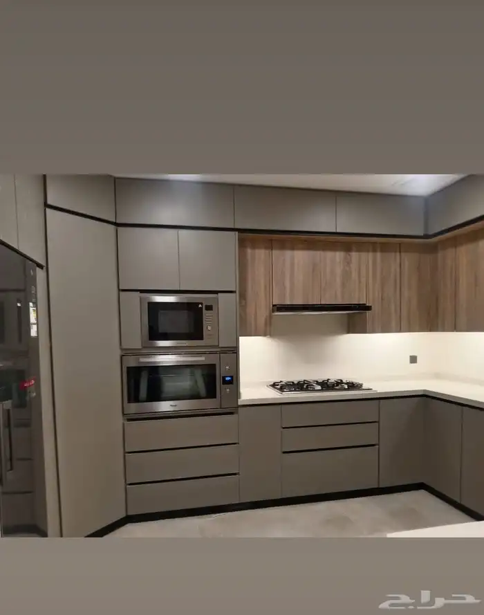 مطابخ المونيوم قطاع خاص رف دبل فرميكا 4ملم صاج ممتاذ 4