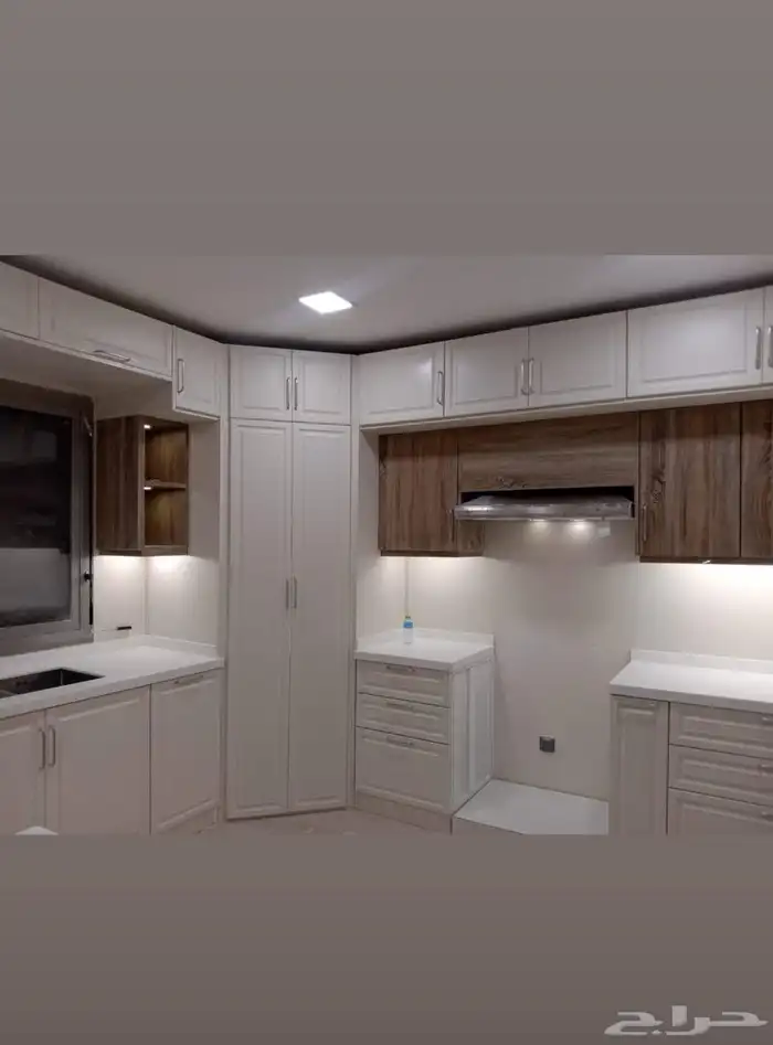 مطابخ المونيوم قطاع خاص رف دبل فرميكا 4ملم صاج ممتاذ 6