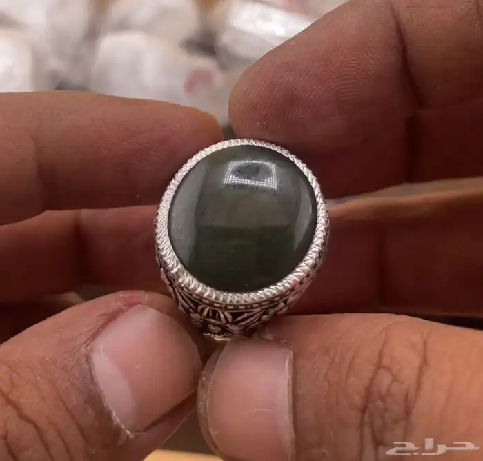 خاتم عقيق يشم 1