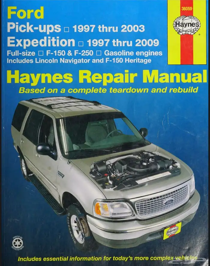 كتيب اصلاح هينيز فورد اكسبدشن وf150 250 موديل1997-2009 0