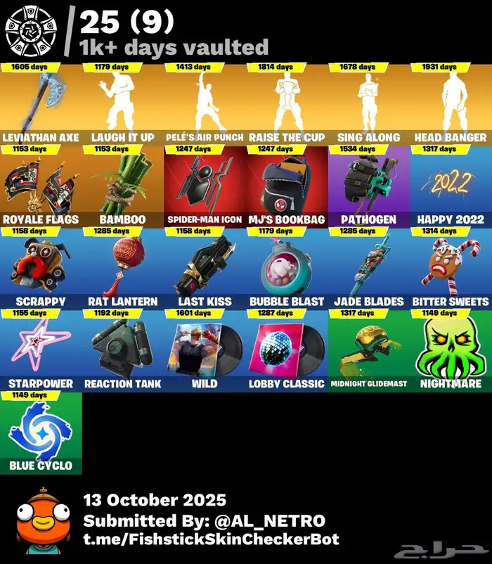 حساب فورت للبيع 10