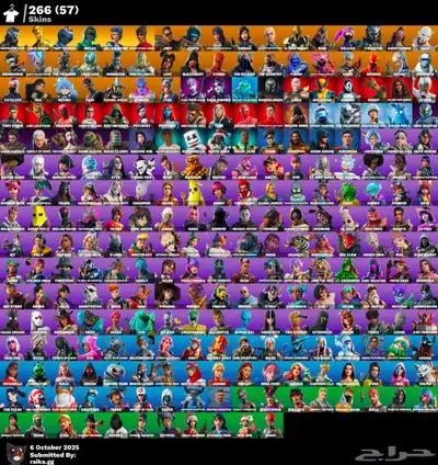 حساب فورت سكن جيل مع انشاء كامل معلومات index
