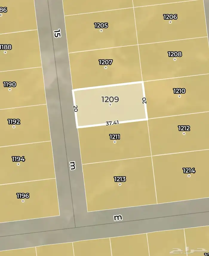 أرض سكنية في منح شرق الرياض (الشعلة) 1209للبيع 0