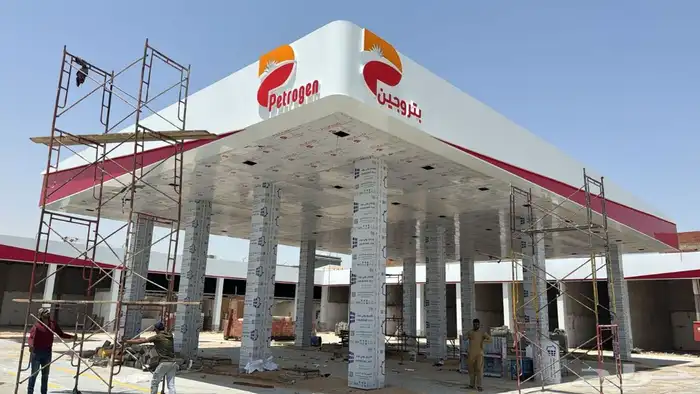 لوحات إعلانية مميزه كلادينج واجهات محطات الوقود مغاسل سيارات 10