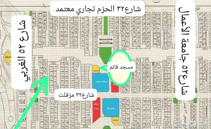 للبيع نص ارض في 6 ج س أ حي النور 0