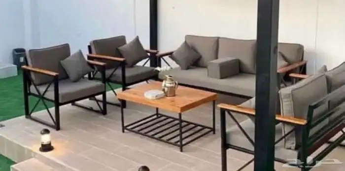 جلسات تراثيه خشبيه وحديد وأطقم الشتاء 3