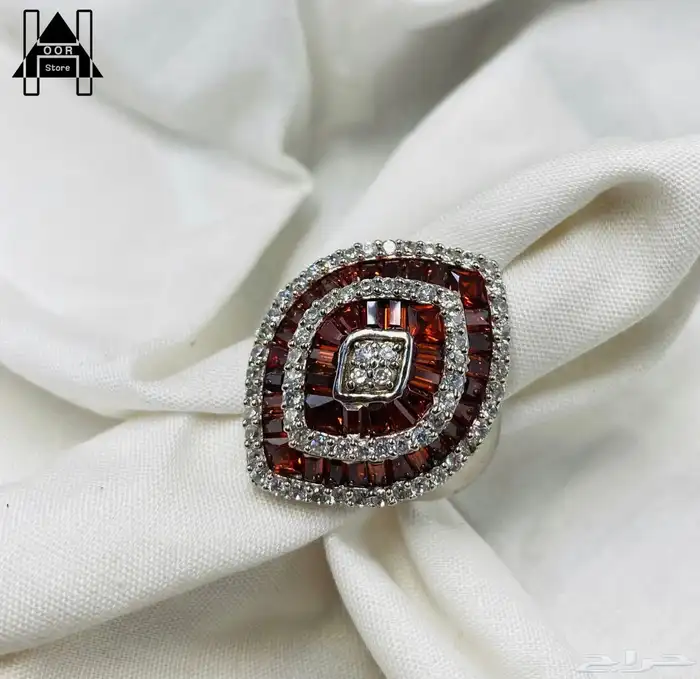 خواتم فضه نسائية راقية عيار 925 باحجار وفصوص الماس  صناعي 2