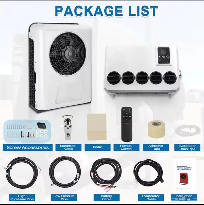 مكيف 12 فولت يعمل بالطاقة الشمسيه والبطارية 12 فولت 0