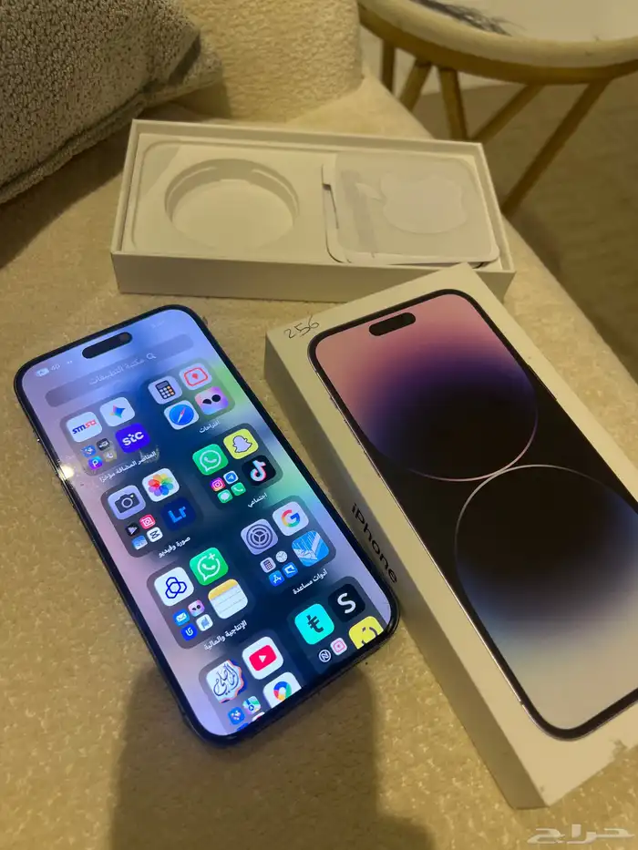 جوال ايفون 14 برو ماكس 256 قيقا استخدام نظيف جدا 0