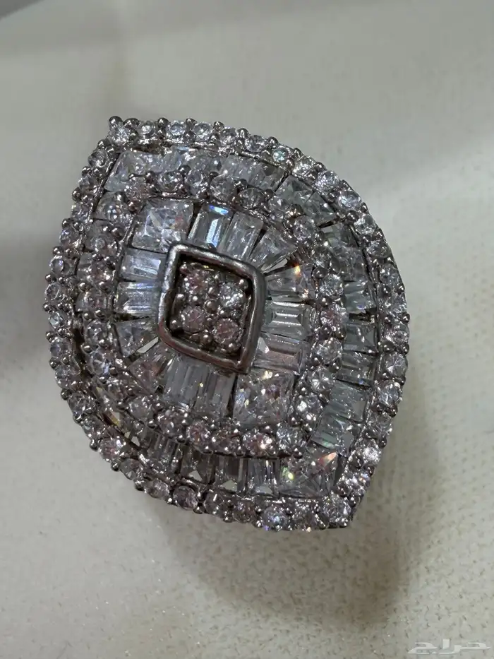 خواتم فضه نسائية راقية عيار 925 باحجار وفصوص الماس  صناعي 8