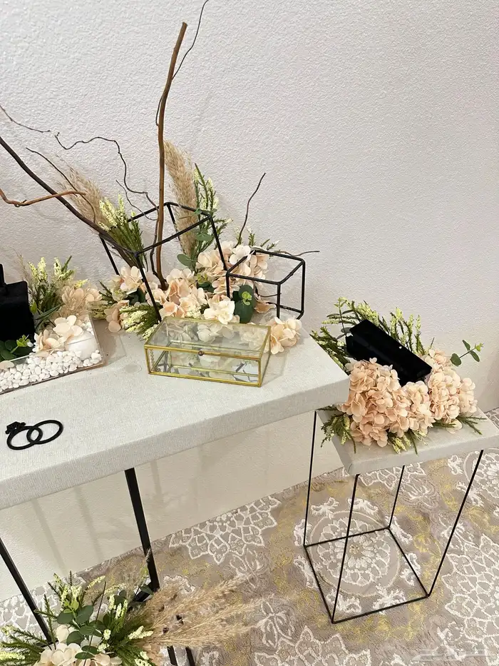 طاولة ملكة زواج شبكة ذهب 6