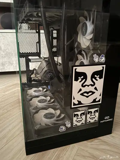 كيس انفني ارك مع مراوح سليمه ومبرد مائي deepcool ls720 index