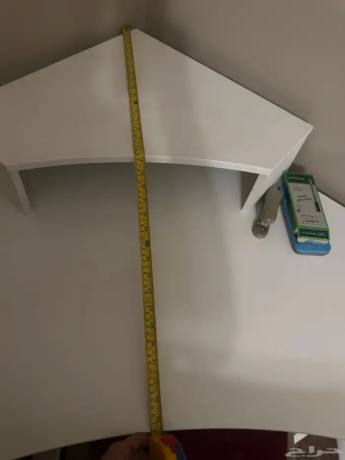 طاولة مكتبة زاوية بيضاء من ساكو 6